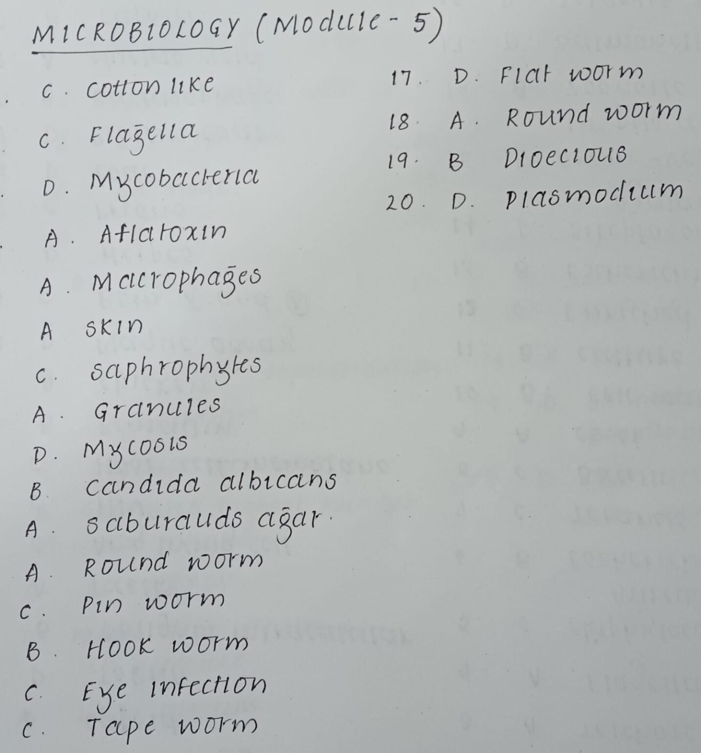 Microbiology Module 5: NCISM Elective Course 2024 - Ayurveda Siddhi